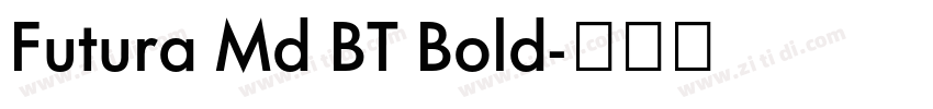 Futura Md BT Bold字体转换 Futura Md BT Bold字体转换